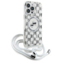 Kryt Karl Lagerfeld IML Crossbody pro iPhone 16 Pro Max - clear