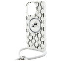 Kryt Karl Lagerfeld IML Crossbody pro iPhone 16 Pro Max - clear