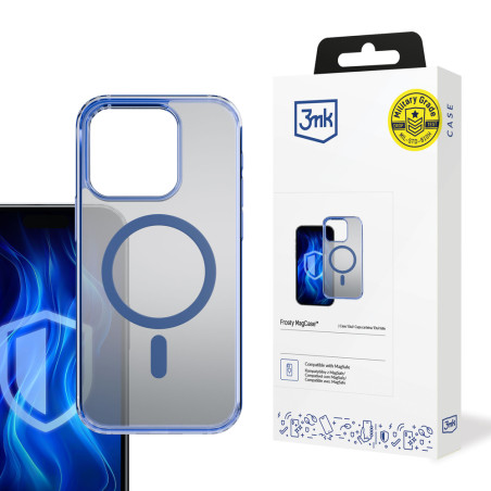 Kryt 3mk FROSTY MagCase pro iPhone 14 Pro Max - blue