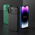 NILLKIN CamShield Pro Magnetic Ultra odolný MagSafe kryt s krytkou kamery pro iPhone 15 Plus, černý
