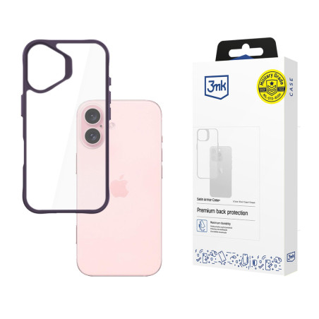 Kryt 3mk Satin Armor Case+ iPhone 16 – transparent