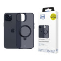 Kryt 3mk Smoke Case Mag&Stand pro iPhone 15 Plus - black