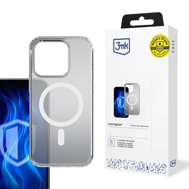 Kryt 3mk FROSTY MagCase pro iPhone 13 Pro - white