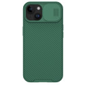 NILLKIN CamShield Pro Magnetic Ultra odolný MagSafe kryt s krytkou kamery pro iPhone 15 Plus, zelený