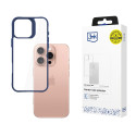Kryt 3mk SATIN ARMOR CASE+ iPhone 16 Pro transparentní modrá