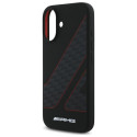 Kryt AMG Checkered Flag Pattern pro iPhone 16 - černý