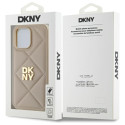 Kryt DKNY QUILTED STACK LOGO iPhone 14 Pro - béžový