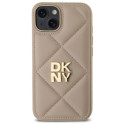 Kryt DKNY QUILTED STACK pro iPhone 14 - beige