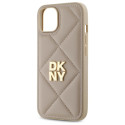 Kryt DKNY QUILTED STACK pro iPhone 14 - beige