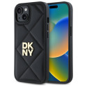Kryt DKNY QUILTED STACK Logo pro iPhone 14 - černý