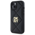 Kryt DKNY QUILTED STACK Logo pro iPhone 14 - černý