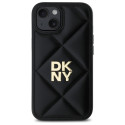 Kryt DKNY QUILTED STACK Logo pro iPhone 14 - černý