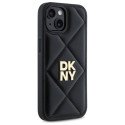 Kryt DKNY QUILTED STACK Logo pro iPhone 14 - černý