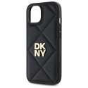 Kryt DKNY QUILTED STACK Logo pro iPhone 14 - černý