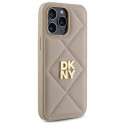 Kryt DKNY QUILTED STACK pro iPhone 14 Pro Max - béžová
