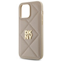 Kryt DKNY QUILTED STACK pro iPhone 14 Pro Max - béžová
