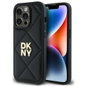 Kryt DKNY QUILTED STACK Logo pro iPhone 14 Pro Max black