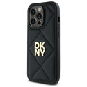 Kryt DKNY QUILTED STACK Logo pro iPhone 14 Pro Max black