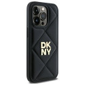 Kryt DKNY QUILTED STACK Logo pro iPhone 14 Pro Max black