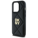 Kryt DKNY QUILTED STACK Logo pro iPhone 14 Pro Max black