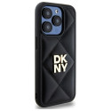 Kryt DKNY QUILTED STACK pro iPhone 15 Pro – černý