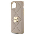 Kryt DKNY QUILTED STACK iPhone 15 Plus - béžová