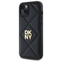 Kryt DKNY QUILTED STACK pro iPhone 15 Plus – černý