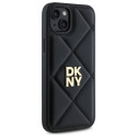 Kryt DKNY QUILTED STACK pro iPhone 15 Plus – černý