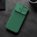 NILLKIN CamShield Pro Magnetic Ultra odolný MagSafe kryt s krytkou kamery pro iPhone 15 Pro Max, modrý