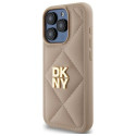 Kryt DKNY QUILTED STACK pro iPhone 15 Pro Max - béžová