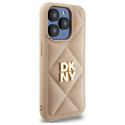 Kryt DKNY QUILTED STACK pro iPhone 15 Pro Max - béžová
