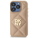 Kryt DKNY QUILTED STACK pro iPhone 15 Pro Max - béžová