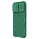 NILLKIN CamShield Pro Magnetic Ultra odolný MagSafe kryt s krytkou kamery pro iPhone 15 Pro Max, zelený