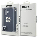 Kryt DKNY WRIST STRAP STOCK LOGO iPhone 16 - černá