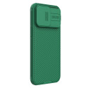 NILLKIN CamShield Pro Magnetic Ultra odolný MagSafe kryt s krytkou kamery pro iPhone 15 Pro Max, zelený