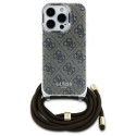 Kryt Guess 4G Print pro iPhone 16 Pro - hnědá