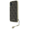 Kryt Guess 4G CHARMS COLLECTION pro iPhone 16 Plus - hnědý