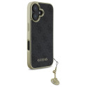 Kryt Guess 4G Charms Collection iPhone 16 Plus černý
