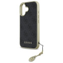 Kryt Guess 4G Charms Collection iPhone 16 Plus černý