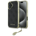 Kryt Guess 4G CHARMS Collection pro iPhone 16 – černý