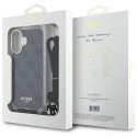 Pouzdro Guess Crossbody Cord 4G Print pro iPhone 16 černé