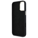 Kryt Guess Silicone Logo Strass 4G iPhone 16 - černý