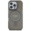 Kryt Guess IML Glitter Circle pro iPhone 16 Pro - černý