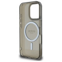 Kryt Guess IML Glitter Circle pro iPhone 16 Pro - černý