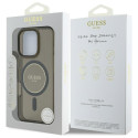 Kryt Guess IML Glitter Circle pro iPhone 16 Pro - černý