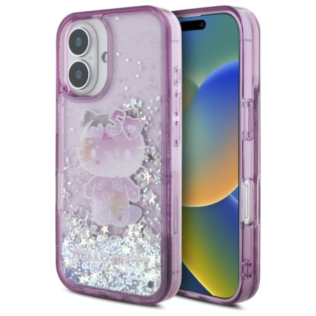 Kryt Hello Kitty Liquid Glitter 50th iPhone 16 purple