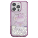 Kryt Hello Kitty LIQUID GLITTER 50TH pro iPhone 16 Pro Max fialová