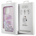 Kryt Hello Kitty LIQUID GLITTER 50TH pro iPhone 16 Pro Max fialová