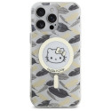 Kryt Hello Kitty IML GOLDEN LEAVES pro iPhone 16 Pro Max - bílý
