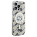 Kryt Hello Kitty IML GOLDEN LEAVES pro iPhone 16 Pro Max - bílý